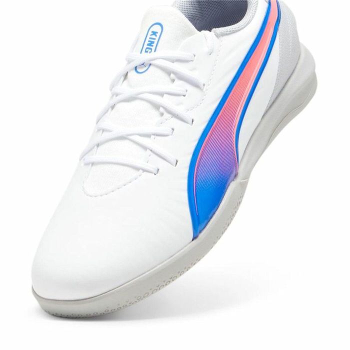 Chaussures de Futsal pour Enfants Puma King Match It Blanc 1