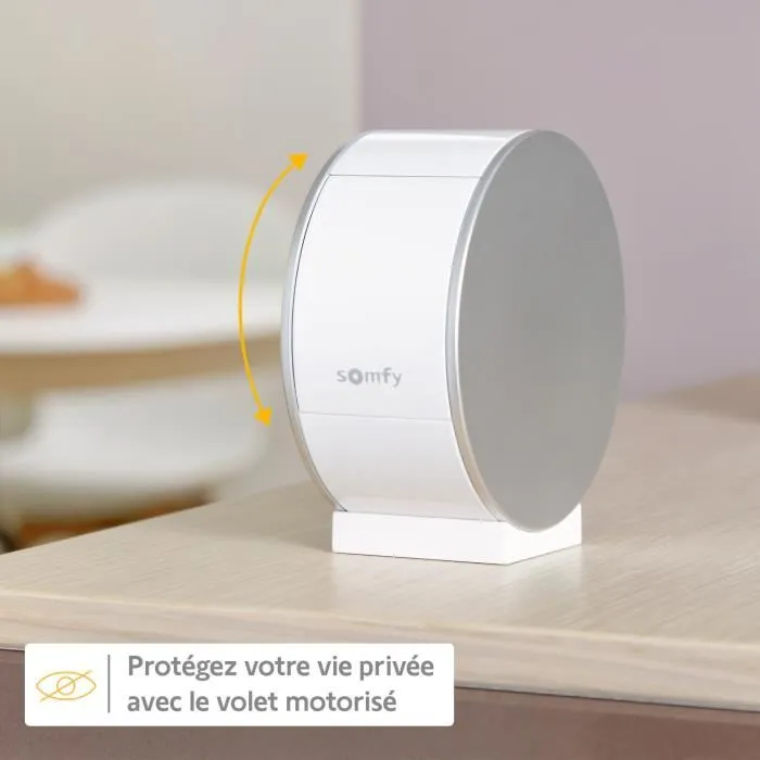 Somfy Caméra d'intérieur avec obturateur motorisé pour la surveillance et la sécurité de votre maison 3