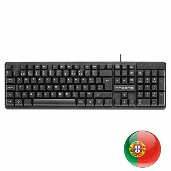 Clavier Mars Gaming AK0PT Espagnol Qwerty Qwerty portugais Noir 1