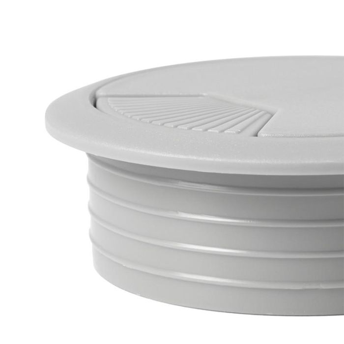 Pasacable Redondo Ø60 H20 Gris Claro Herrajes Alk 1