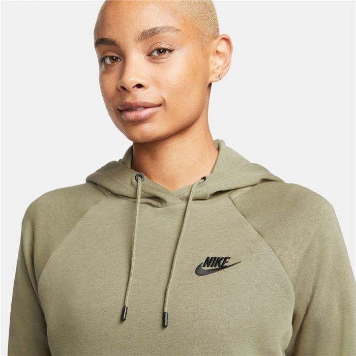 Sweat à capuche femme Nike Sportswear Essential Vert foncé 3