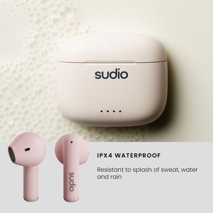 Écouteurs in Ear Bluetooth Sudio A1 True Wireless Rose 6