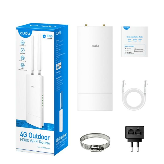 Router Cudy LT400 OUTDOOR_EU Blanc RJ45 RJ45 x 1 Wi-Fi 4 1