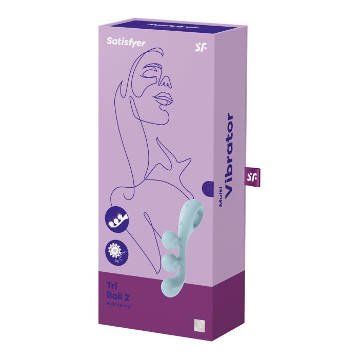 Vibromasseur Satisfyer Tri Ball 2 Bleu 1 Vibromasseur Satisfyer Tri Ball 2 Bleu 1