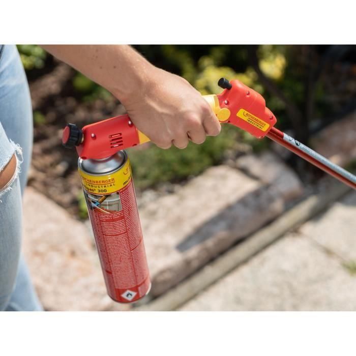 Brûleur désherbeur vert Premium Bec large - ROTHENBERGER - 990°C - Ø40 mm - Rouge et jaune 1 Brûleur désherbeur vert Premium Bec large - ROTHENBERGER - 990°C - Ø40 mm - Rouge et jaune 1