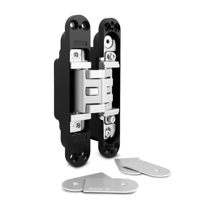 Bisagra Invisible Kubica K5080 Cromo Satinado  Zamak. Patentada. 80Kgs/2B. Koblenz (Set de 12) 1