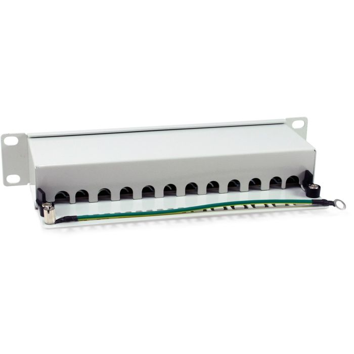 Equip Patchpanel 12x RJ45 Cat6A 10" FTP 1HE Premium hellgrau 1
