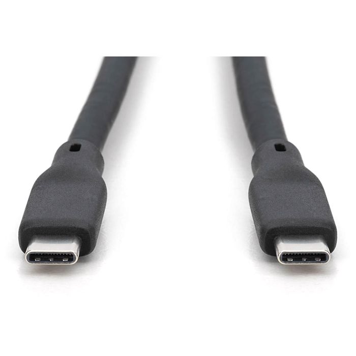DIGITUS USB 4.0 Kabel Typ C -C Silikon St/St 0,5m schwarz 1
