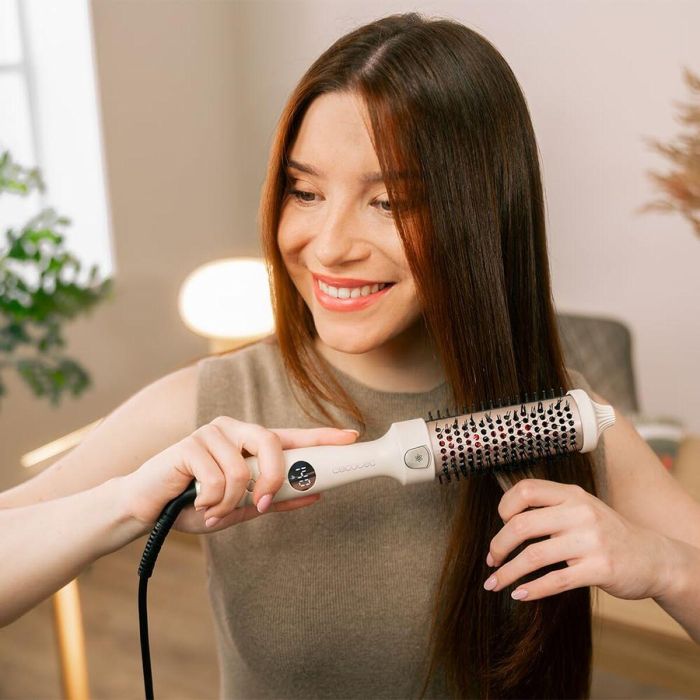 Cecotec Brosse Lissante InstantCare ThermoGlow, 5 Temp., Infrarouge, Ionique, 38mm, Écran 11 Cecotec Brosse Lissante InstantCare ThermoGlow, 5 Temp., Infrarouge, Ionique, 38mm, Écran 11