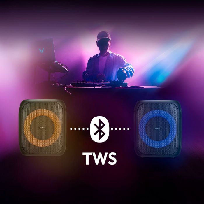 Haut-parleurs bluetooth portables Medion Noir 50 W 6 Haut-parleurs bluetooth portables Medion Noir 50 W 6