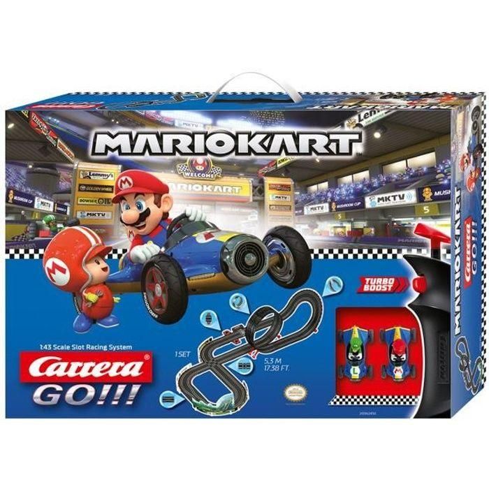 Circuit de course Mario Kart, Mach 8, Longueur 5,3 m, Carrera GO ! Nintendo Mario Kart, Des 6 ans 0 Circuit de course Mario Kart, Mach 8, Longueur 5,3 m, Carrera GO ! Nintendo Mario Kart, Des 6 ans 0
