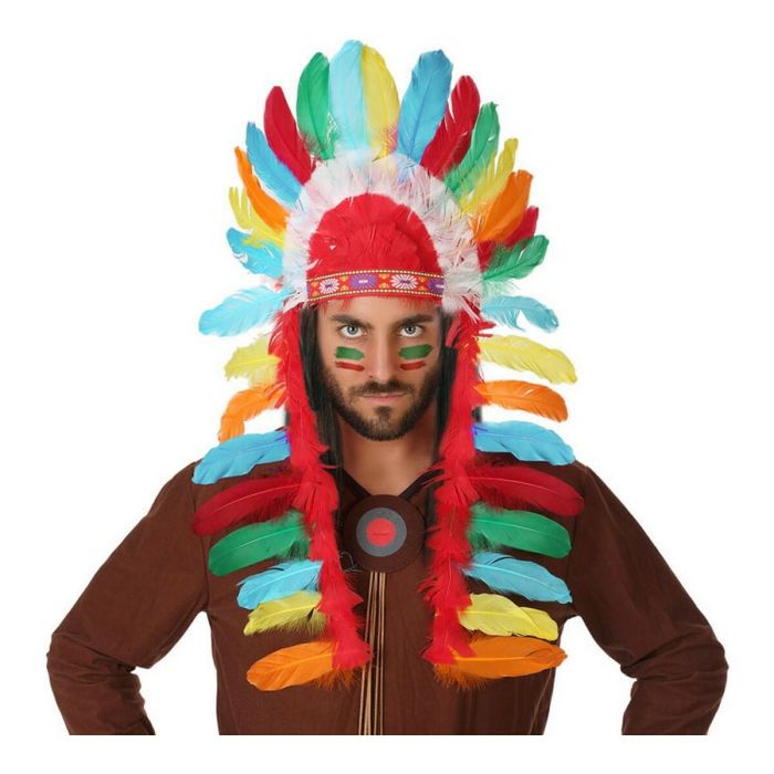 Houppe Multicouleur Amérindien Plumes (29 x 90 cm) 0 Houppe Multicouleur Amérindien Plumes (29 x 90 cm) 0