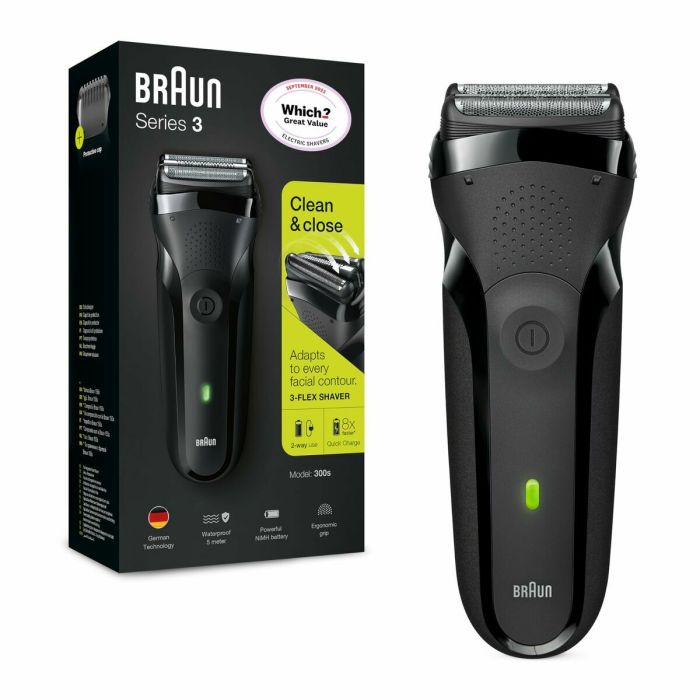 rasoir Électrique Rechargeable Braun 3-300S Chargement rapide 5