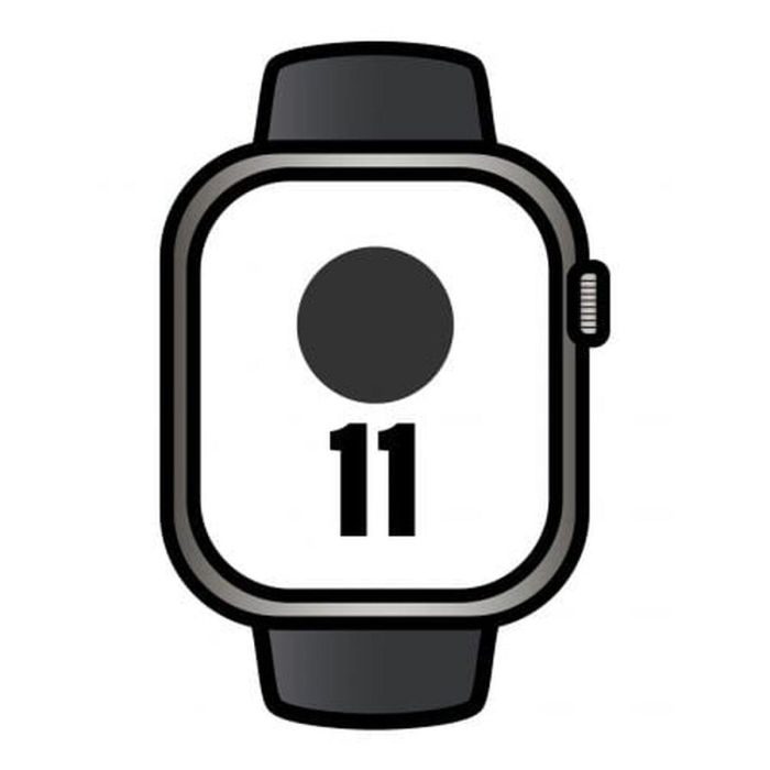 Montre intelligente Apple MFD14QL/A Noir Titane 46 mm