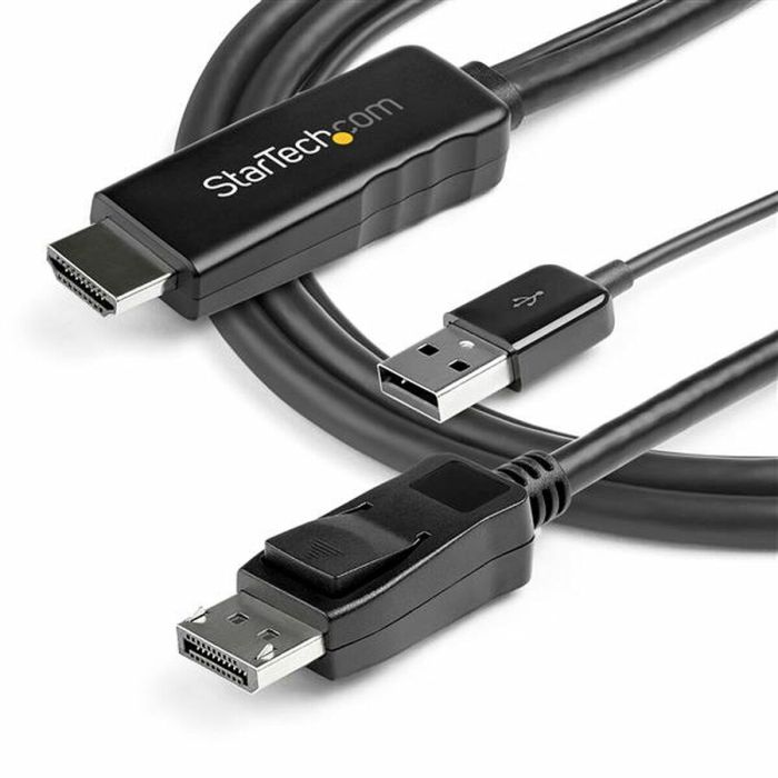 Adaptateur DisplayPort vers HDMI Startech HD2DPMM3M 3 m Noir 1 Adaptateur DisplayPort vers HDMI Startech HD2DPMM3M 3 m Noir 1