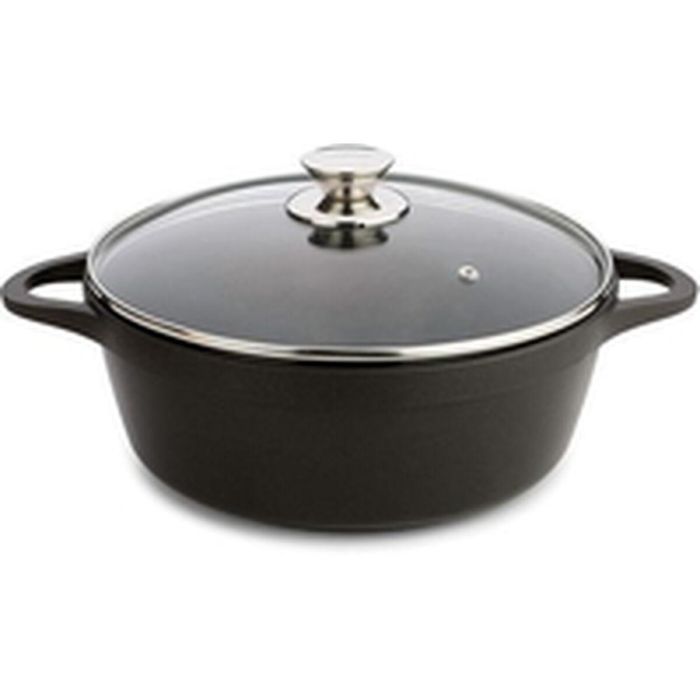 Casserole avec Couvercle Valira BLACK IND 24CM Noir Ø 24 cm 7