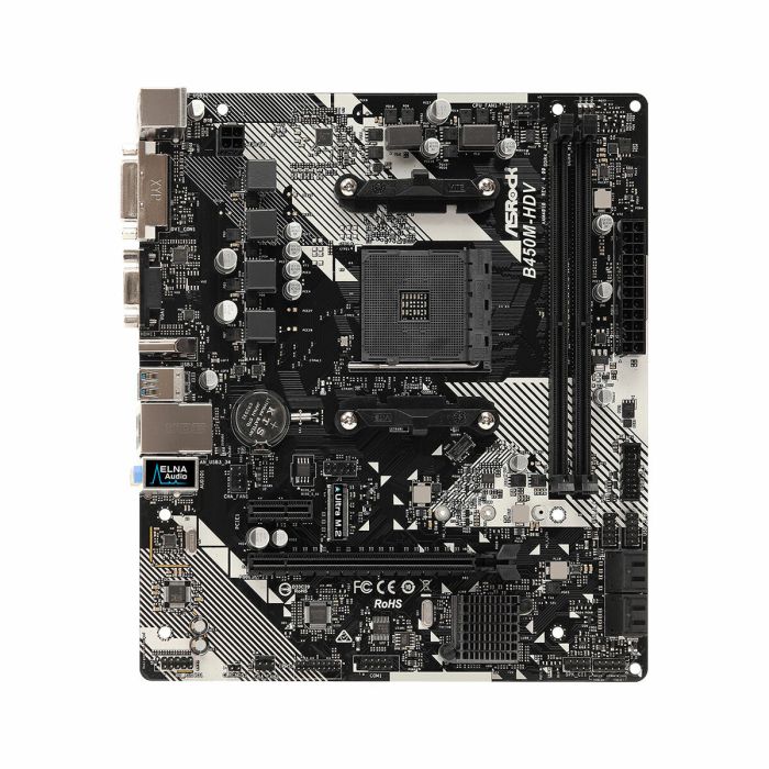 Carte Mère ASRock B450M-HDV R4.0 AMD B450 AMD AM4 4 Carte Mère ASRock B450M-HDV R4.0 AMD B450 AMD AM4 4