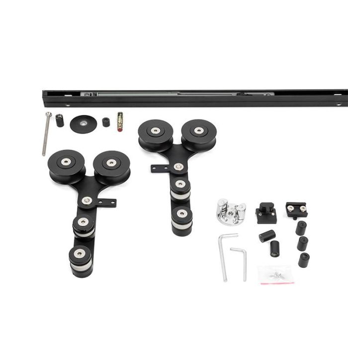 Kit Herrajes Puerta Cristal Venus Acabado Cromo Y Negro Acabado Negro Herrajes Alk 2 Kit Herrajes Puerta Cristal Venus Acabado Cromo Y Negro Acabado Negro Herrajes Alk 2