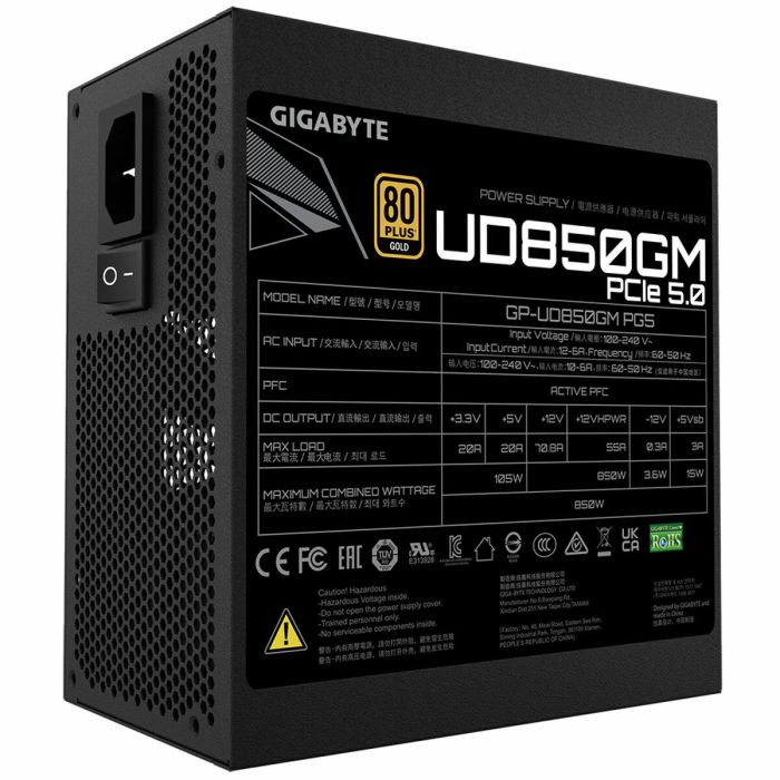 Bloc d’Alimentation Gigabyte GP-UD850GM PG5 850 W 80 Plus Gold 1
