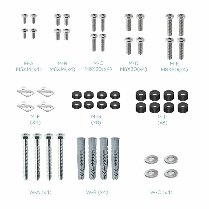 Support mural TooQ FS2290HM-B 100" 100 kg 55" 8