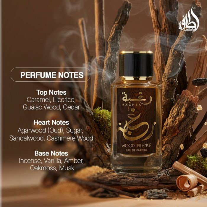 Parfum Homme Lattafa Raghba Wood Intense EDP 100 ml 8 Parfum Homme Lattafa Raghba Wood Intense EDP 100 ml 8