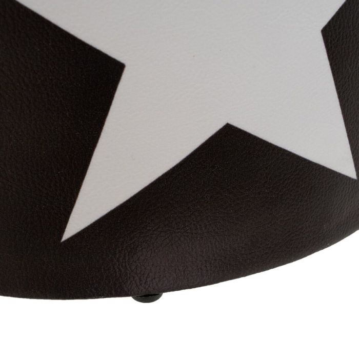 Tabouret avec rangement Blanc Noir Violet 40 x 40 x 42 cm 1