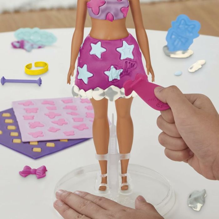 Pâte à modeler en argile Play-Doh Barbie Sparkles & Gems Multicouleur 1
