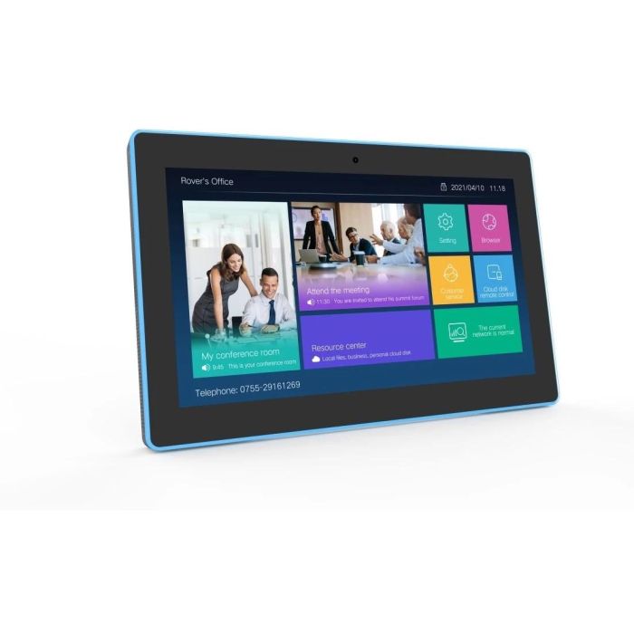 ALLNET Meetingraum RGB LED Tablet 15 Zoll RK3399 Android 10 und NFC/RFID schwarz 1