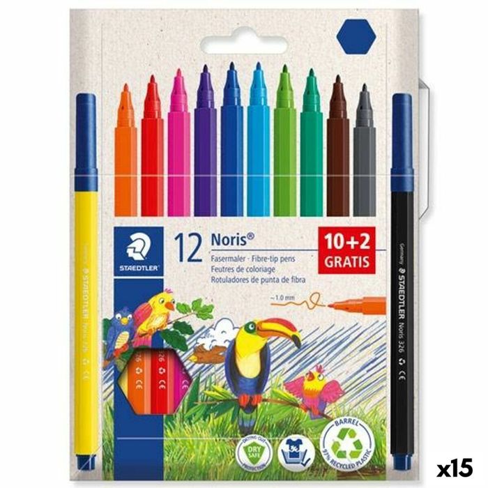 Ensemble de Marqueurs Staedtler 12Noris Multicouleur 12 Pièces (15 Unités)