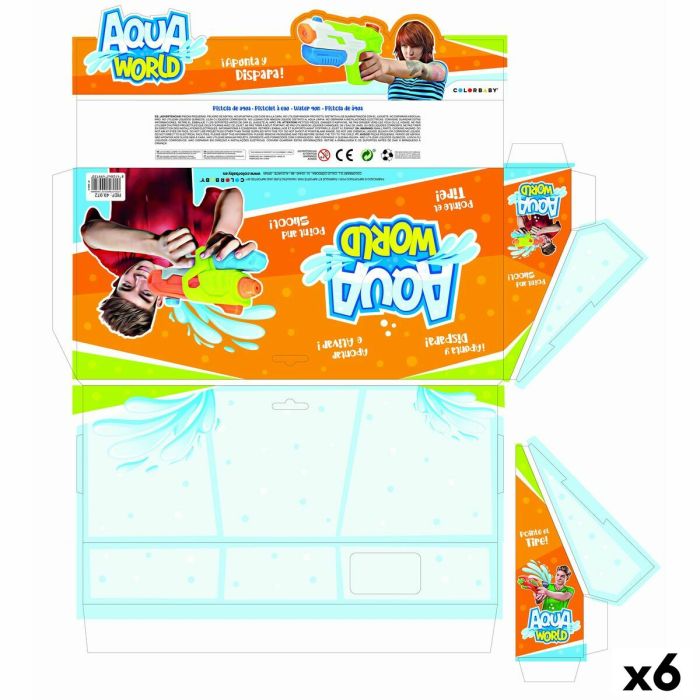 Pistolet à Eau Colorbaby 34,5 x 16 x 5 cm (6 Unités)