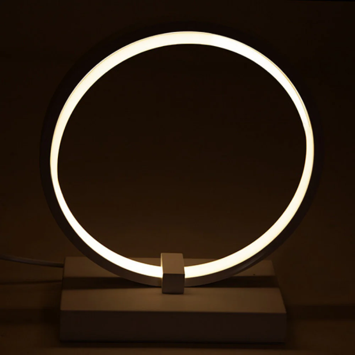Lampe de Bureau LED 15W 935Lm 4200K Dimmable 40.000H HO-LM-CIRCLE-20W-W 0