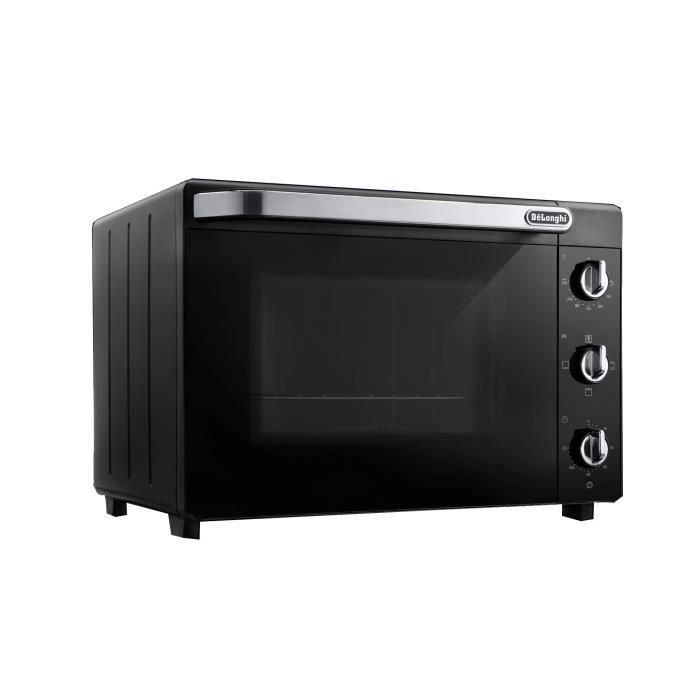 Mini-four - Chaleur tournante - DELONGHI - EO 40112.BK - Noir - Porte double vitrage - 40 L - 51,5 x 44 x 36 cm - 2000 W 4 Mini-four - Chaleur tournante - DELONGHI - EO 40112.BK - Noir - Porte double vitrage - 40 L - 51,5 x 44 x 36 cm - 2000 W 4