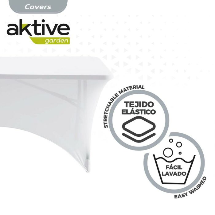 Étui de protection Aktive Blanc 183 x 76 x 76 cm Table Accessoires Voitures Route (6 Unités) 2