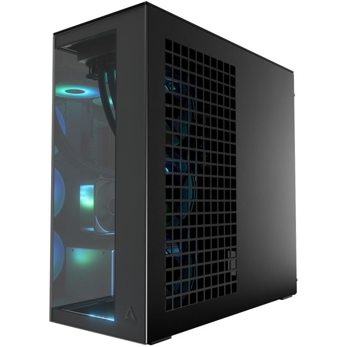 Arctic Xtender (Black) mirrow black window with GPU vertical mount 4