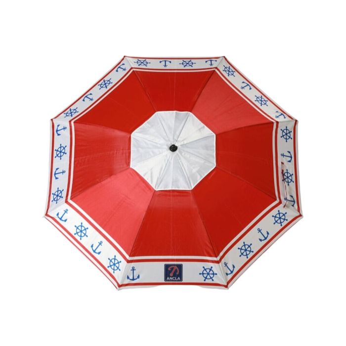 Parasol de plage Rouge Ø 200 cm SPF50+ Ancre 4 Parasol de plage Rouge Ø 200 cm SPF50+ Ancre 4