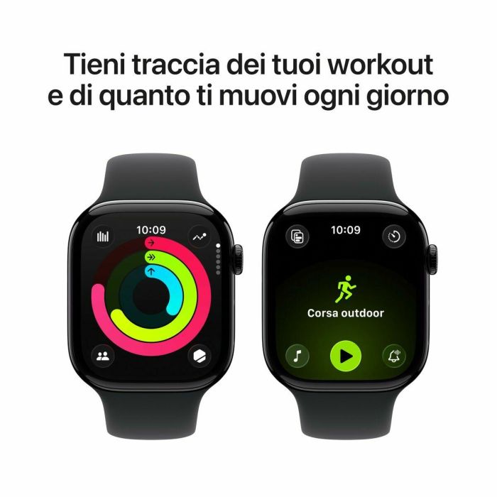 Montre intelligente Apple MEUW4QL/A Noir 46 mm 4