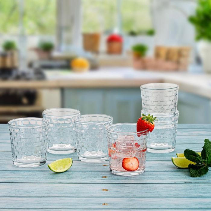 Set 6 Vasos Bajos Vidrio Square Quid 26 cL 2 Set 6 Vasos Bajos Vidrio Square Quid 26 cL 2