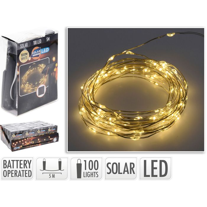 Guirlande lumineuse LED Lifetime 7 m Vert tendre 2 m Solaire 1