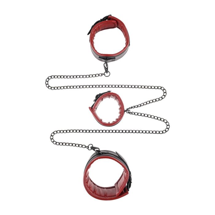 Menottes roses avec attaches Sportsheets Saffron Chained 1 Menottes roses avec attaches Sportsheets Saffron Chained 1