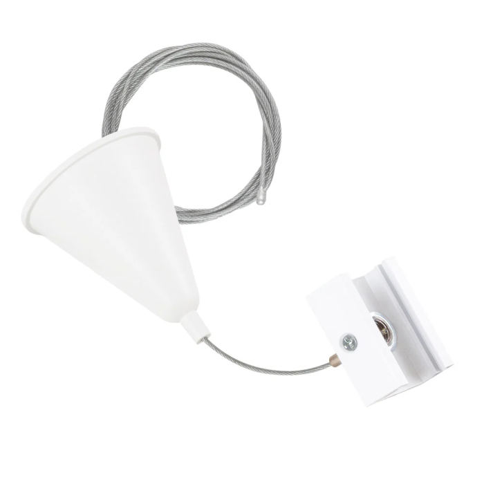 Suspension pour rail triphasé blanc 1 mètre HO-SUS-T-B 0