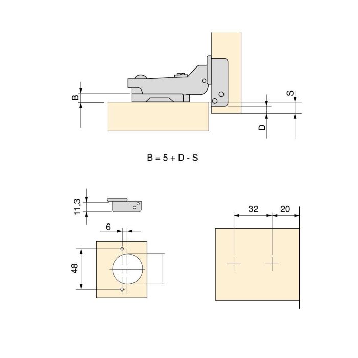 Emuca Lot de 20 charnières coudées X91 à fermeture amortie avec embases droite à visser, Hauteur 1, Acier, Nickelé 9 Emuca Lot de 20 charnières coudées X91 à fermeture amortie avec embases droite à visser, Hauteur 1, Acier, Nickelé 9