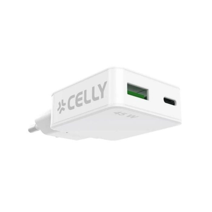 Chargeur mural Celly SLIMTC1C1A45WWH Blanc 45 W 4