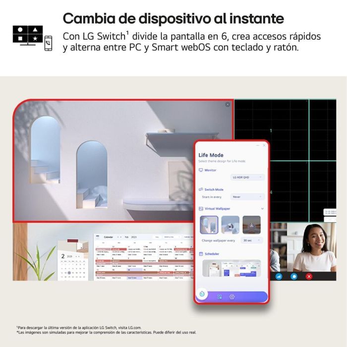 Monitor Gaming LG 32G600A-B Quad HD 32" 9