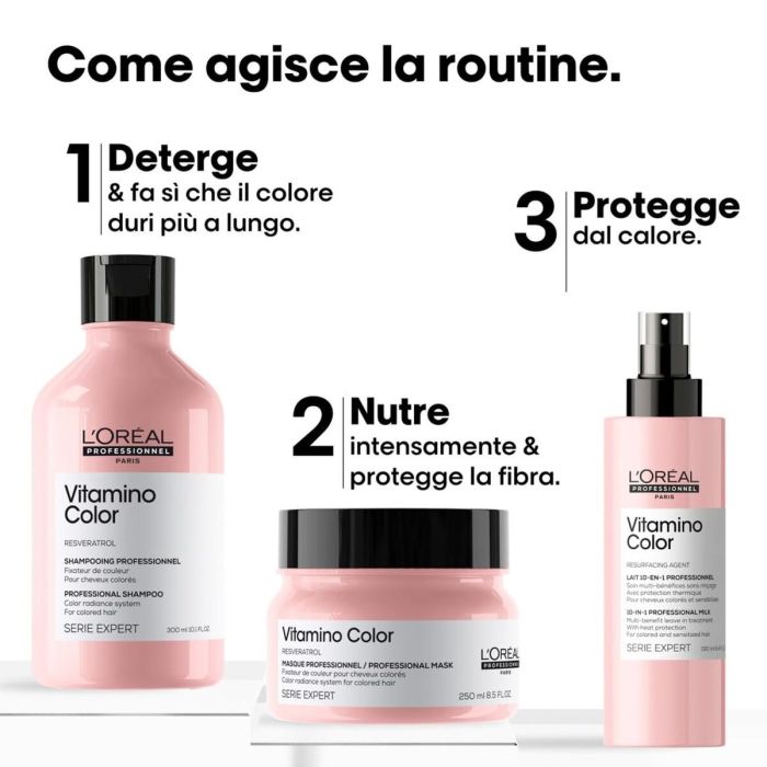 Shampooing L'Oreal Professionnel Paris VITAMINO COLOR 3 Pièces
