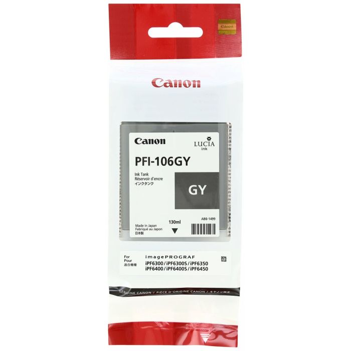 Cartouche d'encre originale Canon PFI-106 GY Gris 1