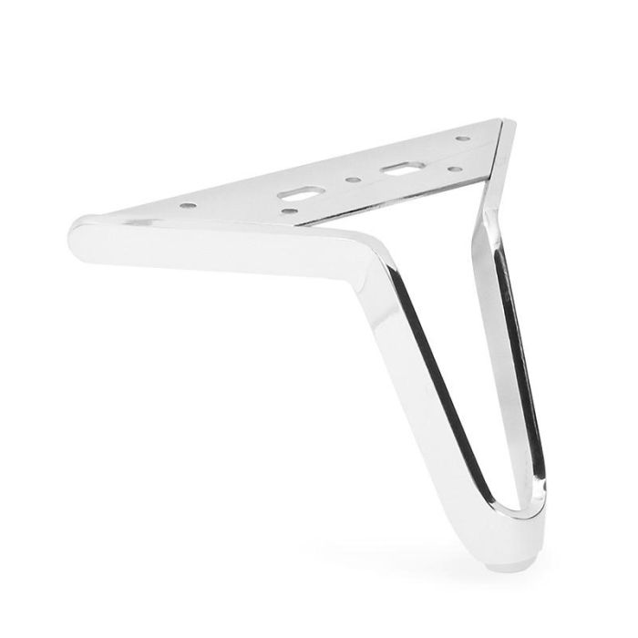 Pata Metal Vintage H120 Acabados Disponibles Cromo, Blanco Mate, Niquel Oscuro Y Negro Mate Acabado Negro Mate Q&Q 1