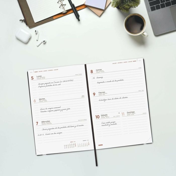 Agenda Finocam Noir A5 14 x 20,4 cm 4