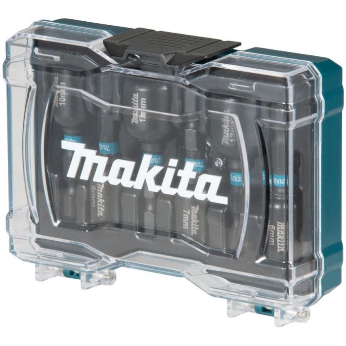 Makita E-15768 - Jeu de douilles 1/4" métrique, 6 pièces (6, 7, 8, 10, 12, 13 mm), en acier