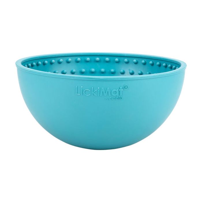 Mangeoire pour chiens Lickimat Wobble Turquoise Caoutchouc 0 Mangeoire pour chiens Lickimat Wobble Turquoise Caoutchouc 0