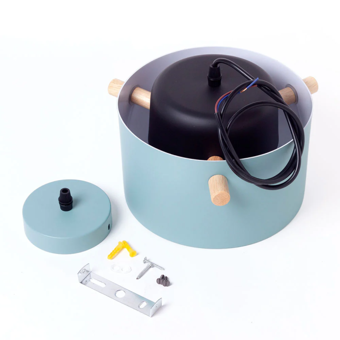 Lampe Suspendue Design Moderne "Averie" SKD-P1013-S Bois Métal Couleurs Multiples 14